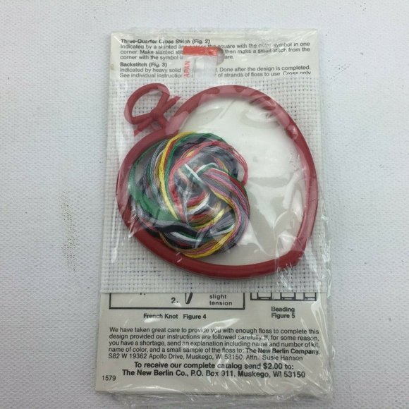 The New Berlin Counted Cross Stitch Complete Kits Bear I Love You Noel Christmas - Picture 9 of 11